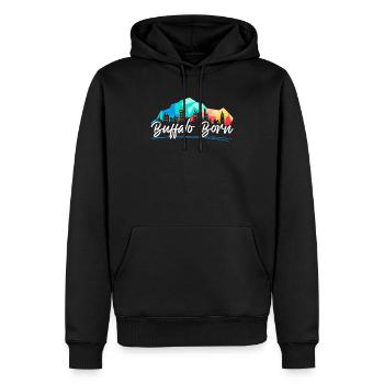 Buffalo City, New York, États-Unis, États-Unis, États-Unis - Sweat à capuche Premium bio Homme - noir - Devant - Nico (187cm)