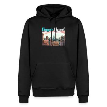 Buffalo City, New York, États-Unis, États-Unis, États-Unis - Sweat à capuche Premium bio Homme - noir - Devant - Nico (187cm)