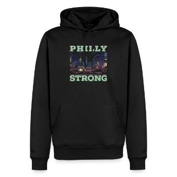 Philadelphia City, Pennsylvania, Vereinigte Staaten - Männer Premium Bio Hoodie - Schwarz - Vorne - Nico (187cm)
