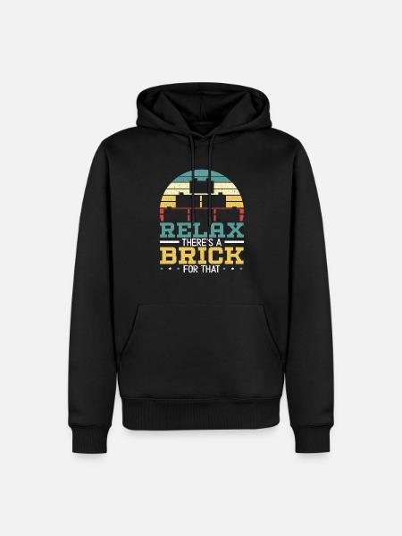Master Builder Bricks Blöcke Spielbausteine - Männer Premium Bio Hoodie - Schwarz