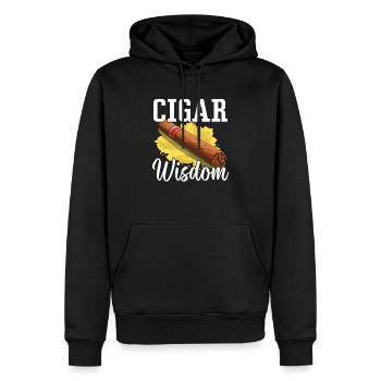 Zigarrenrauchen Tabakrauchen Zigarettenraucher Zigarre - Männer Premium Bio Hoodie - Schwarz - Vorne - Nico (187cm)