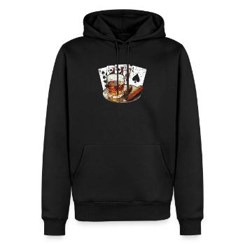 Zigarrenrauchen Tabakrauchen Zigarettenraucher Zigarre - Männer Premium Bio Hoodie - Schwarz - Vorne - Nico (187cm)
