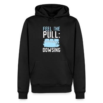 Dowsing Divining Water Witching Dowser - Men’s Premium Organic Hoodie - black - Front - Nico (187cm)