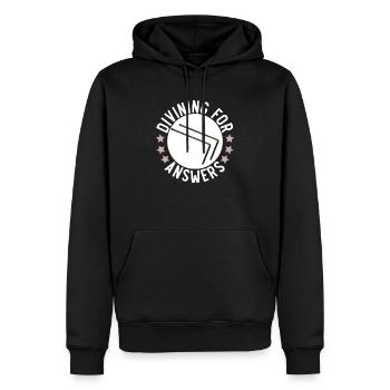 Dowsing Divining Water Witching Dowser - Men’s Premium Organic Hoodie - black - Front - Nico (187cm)