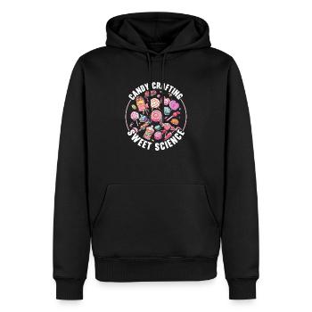 Süßigkeiten herstellen Süßigkeiten herstellen Süßigkeitenherstellung Ich liebe Süßigkeiten - Männer Premium Bio Hoodie - Schwarz - Vorne - Nico (187cm)