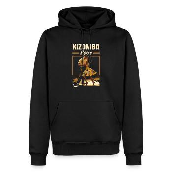 Kizomba Tanz Bachata Angola Tanz Urban Kiz - Männer Premium Bio Hoodie - Schwarz - Vorne - Nico (187cm)