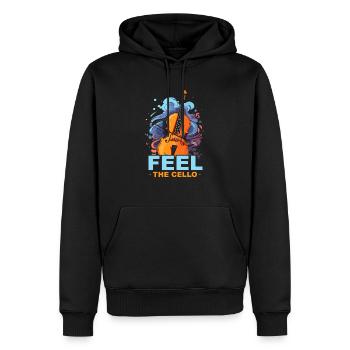 Cellist Musikinstrument Musiker Cellist - Männer Premium Bio Hoodie - Schwarz - Vorne - Nico (187cm)