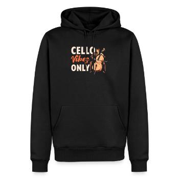 Cellist Musikinstrument Musiker Cellist - Männer Premium Bio Hoodie - Schwarz - Vorne - Nico (187cm)