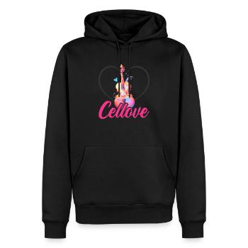 Cellist, Musikinstrument, Musiker, Cellist - Männer Premium Bio Hoodie - Schwarz - Vorne - Nico (187cm)