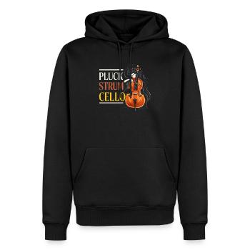 Cellist, Musikinstrument, Musiker, Cellist - Männer Premium Bio Hoodie - Schwarz - Vorne - Nico (187cm)