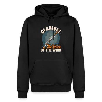 Klarinetten Musikinstrument Musiker Klarinettist - Männer Premium Bio Hoodie - Schwarz - Vorne - Nico (187cm)