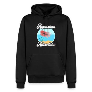 Blumenhorn Fisch Liebhaber Süßwasser Aquarienfisch - Männer Premium Bio Hoodie - Schwarz - Vorne - Nico (187cm)