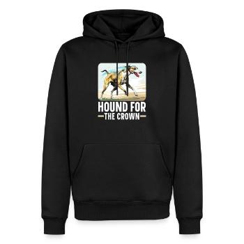 Greyhound Racing Dog Race Greyhound Race Propriétaire de lévrier - Sweat à capuche Premium bio Homme - noir - Devant - Nico (187cm)