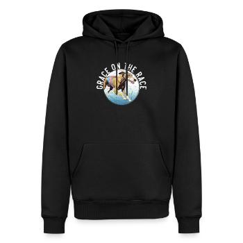 Greyhound Racing Dog Race Greyhound Race Propriétaire de lévrier - Sweat à capuche Premium bio Homme - noir - Devant - Nico (187cm)