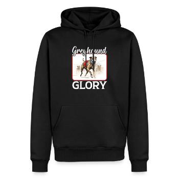 Greyhound Racing Dog Race Greyhound Race Propriétaire de lévrier - Sweat à capuche Premium bio Homme - noir - Devant - Nico (187cm)