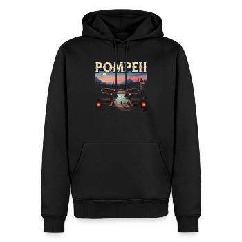 Pompeji Geschichte Reisen Ich liebe das Römische Reich - Männer Premium Bio Hoodie - Schwarz - Vorne - Nico (187cm)