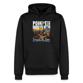 Pompéi Histoire Voyage J’aime l’Empire romain - Sweat à capuche Premium bio Homme - noir - Devant - Nico (187cm)