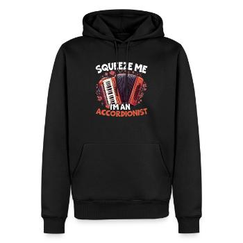 Accordéoniste Instrument de musique Accordéoniste - Sweat à capuche Premium bio Homme - noir - Devant - Nico (187cm)