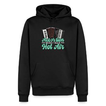 Akkordeonspieler Musikinstrument Akkordeonist - Männer Premium Bio Hoodie - Schwarz - Vorne - Nico (187cm)
