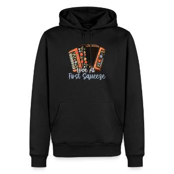 Accordéoniste Instrument de musique Accordéoniste - Sweat à capuche Premium bio Homme - noir - Devant - Nico (187cm)
