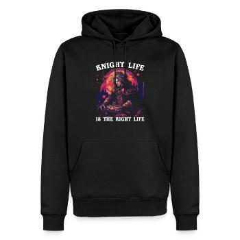 GN GN GN Jeu vidéo de rôle en direct - Sweat à capuche Premium bio Homme - noir - Devant - Nico (187cm)