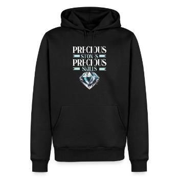 Lapidarium Künstler Edelstein Sammeln Stein - Männer Premium Bio Hoodie - Schwarz - Vorne - Nico (187cm)
