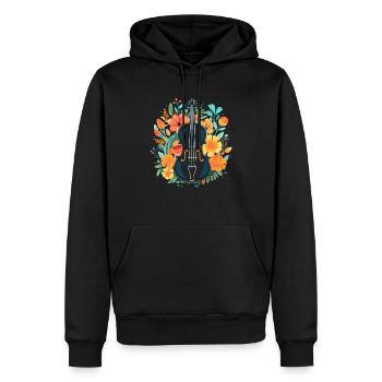 Fiddle Player Violinist Instrument Musician - Men’s Premium Organic Hoodie - black - Front - Nico (187cm)