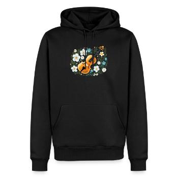 Fiddle Player Violinist Instrument Musician - Men’s Premium Organic Hoodie - black - Front - Nico (187cm)