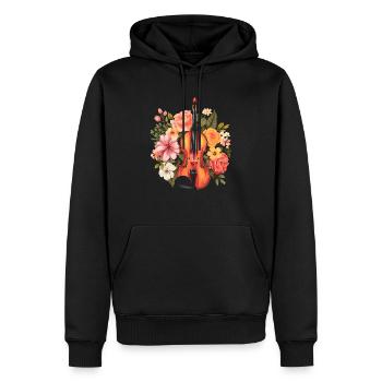Fiddle Player Violinist Instrument Musician - Men’s Premium Organic Hoodie - black - Front - Nico (187cm)