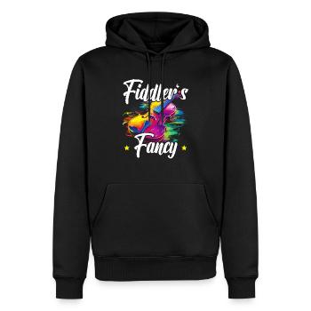 Fiddle Player Violinist Instrument Musician - Men’s Premium Organic Hoodie - black - Front - Nico (187cm)