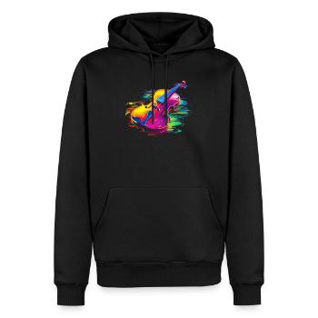 Fiddle Player Violinist Instrument Musician - Men’s Premium Organic Hoodie - black - Front - Nico (187cm)