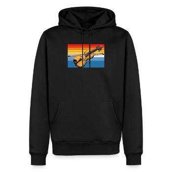 Fiddle Player Violinist Instrument Musician - Men’s Premium Organic Hoodie - black - Front - Nico (187cm)
