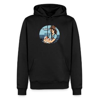 Examinierte Krankenschwester Medizinische Medizin Neugeborene Krankenschwester - Männer Premium Bio Hoodie - Schwarz - Vorne - Nico (187cm)