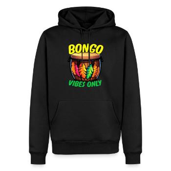 Bongospieler Musikinstrument Musiker - Männer Premium Bio Hoodie - Schwarz - Vorne - Nico (187cm)