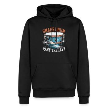 Snare Drum Musikinstrument Musiker Schlagzeuger - Männer Premium Bio Hoodie - Schwarz - Vorne - Nico (187cm)