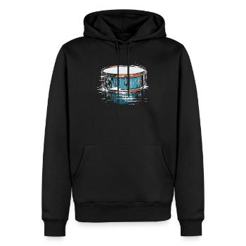 Snare Drum Musikinstrument Musiker Schlagzeuger - Männer Premium Bio Hoodie - Schwarz - Vorne - Nico (187cm)