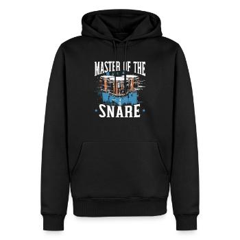 Snare Drum Musikinstrument Musiker Schlagzeuger - Männer Premium Bio Hoodie - Schwarz - Vorne - Nico (187cm)