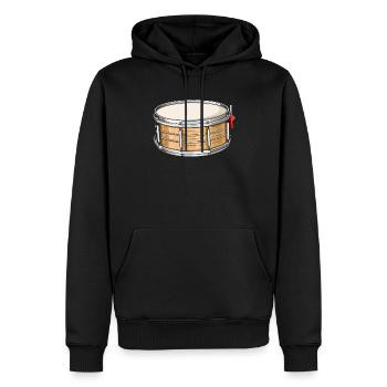 Snare Drum Musikinstrument Musiker Schlagzeuger - Männer Premium Bio Hoodie - Schwarz - Vorne - Nico (187cm)