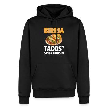 Birria Tacos Cuisine mexicaine Mexique Cuisine Foodie - Sweat à capuche Premium bio Homme - noir - Devant - Nico (187cm)