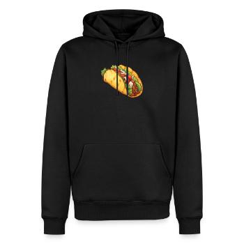 Birria Tacos Cuisine mexicaine Cuisine mexicaine Foodie - Sweat à capuche Premium bio Homme - noir - Devant - Nico (187cm)