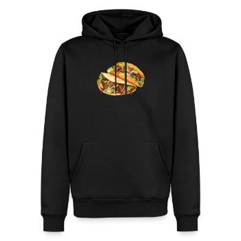 Birria Tacos Cuisine mexicaine Mexique Cuisine Foodie - Sweat à capuche Premium bio Homme - noir - Devant - Nico (187cm)