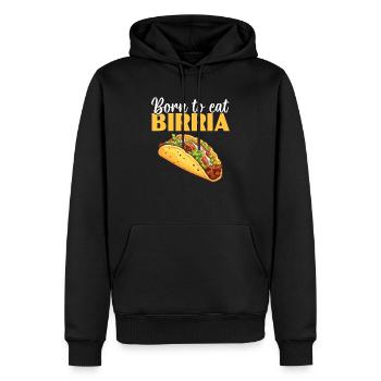 Birria Tacos Mexikanisches Essen Mexiko Küche Feinschmecker - Männer Premium Bio Hoodie - Schwarz - Vorne - Nico (187cm)