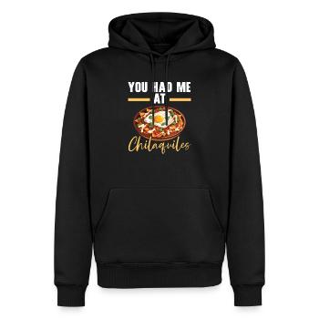 Chilaquiles Mexican Food Mexico Cuisine Foodie - Men’s Premium Organic Hoodie - black - Front - Nico (187cm)
