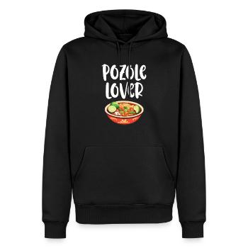 Pozole Liebhaber Mexikanisches Essen Mexiko Küche Feinschmecker - Männer Premium Bio Hoodie - Schwarz - Vorne - Nico (187cm)