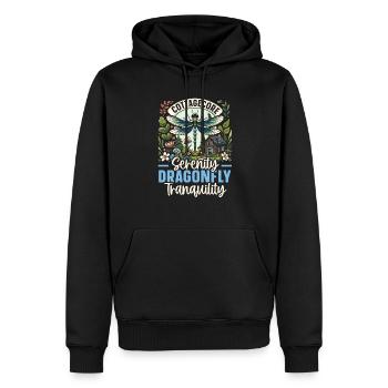 Cottagecore Ästhetik Libellenliebhaber Goblincore - Männer Premium Bio Hoodie - Schwarz - Vorne - Nico (187cm)