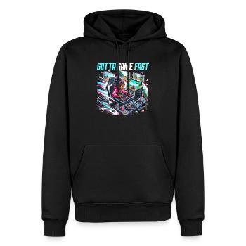Speedrunning Video Game Player Gamer Gaming - Men’s Premium Organic Hoodie - black - Front - Nico (187cm)