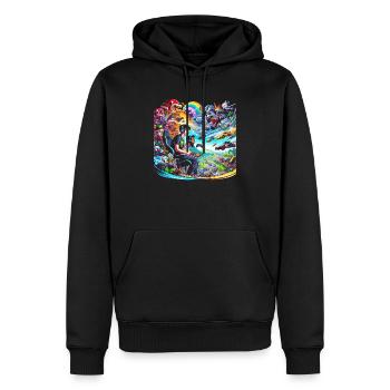 Speedrunning Video Game Player Gamer Gaming - Men’s Premium Organic Hoodie - black - Front - Nico (187cm)