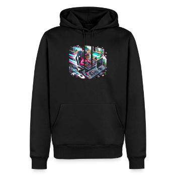 Speedrunning Video Game Player Gamer Gaming - Men’s Premium Organic Hoodie - black - Front - Nico (187cm)