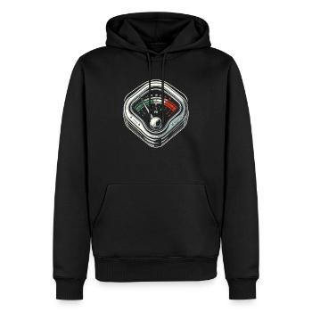 VU Meter Audiopile Analoge Musik Toningenieur - Männer Premium Bio Hoodie - Schwarz - Vorne - Nico (187cm)