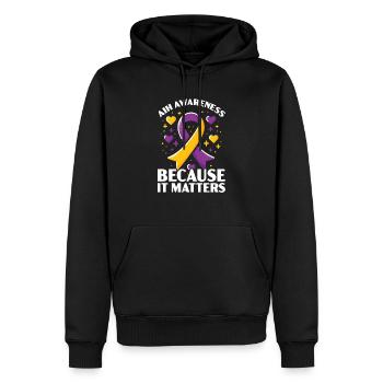 Autoimmun-Hepatitis-Bewusstsein Welt-Hepatitis-Tag - Männer Premium Bio Hoodie - Schwarz - Vorne - Nico (187cm)